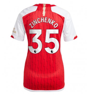Arsenal Oleksandr Zinchenko #35 Koszulka Podstawowych Kobiety 2023-24 Krótki Rękaw